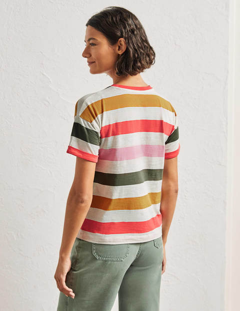 T-shirt avec revers aux manches - Rose formica, corail vif multi T-shirt avec revers aux manches - Rose formica, corail vif multi