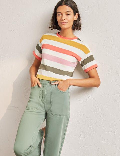 T-shirt avec revers aux manches - Rose formica, corail vif multi T-shirt avec revers aux manches - Rose formica, corail vif multi
