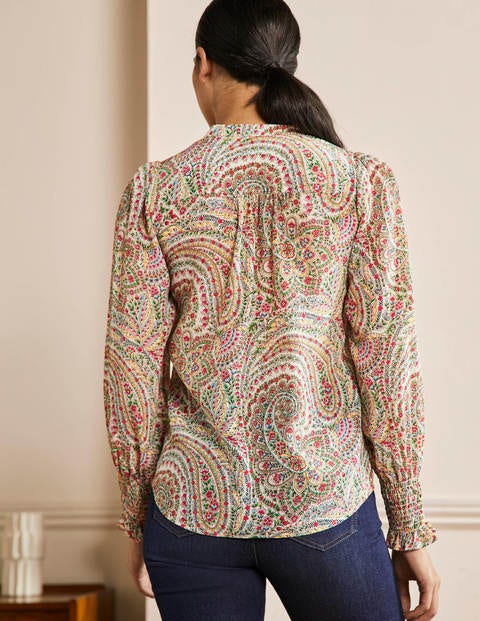 boden paisley silk shirt