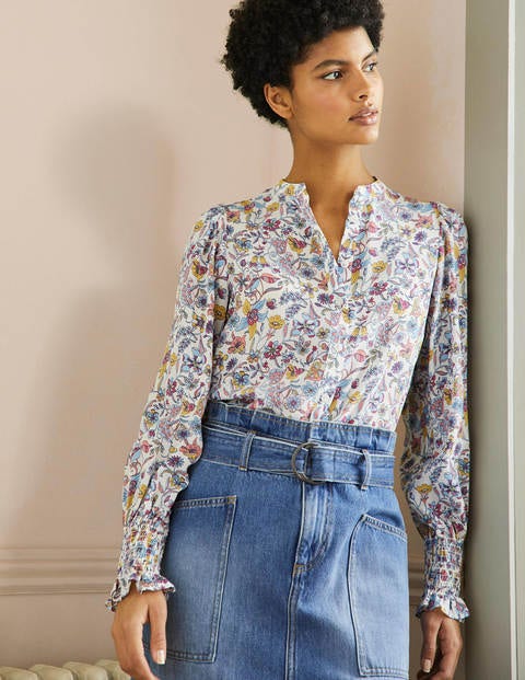 boden paisley silk shirt