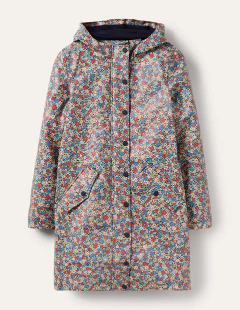 Morris Wasserdichter Regenmantel - Navy, Gruppierte Blumen Morris Wasserdichter Regenmantel - Navy, Gruppierte Blumen