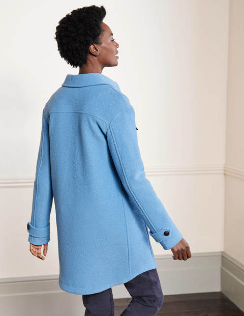 Textured Wool Overshirt Coat - Grape Hyacinth Textured Wool Overshirt Coat - Grape Hyacinth
