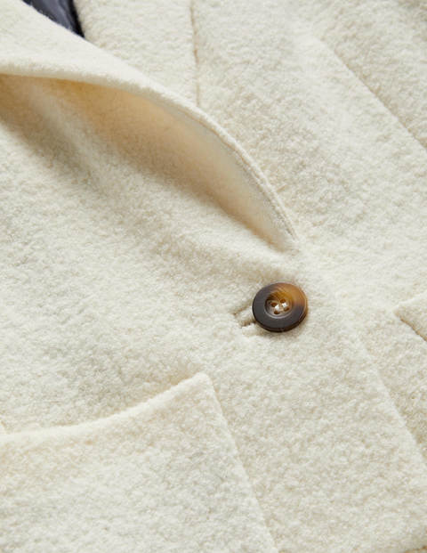 Bella Textured Wool Blazer - Ivory Bella Textured Wool Blazer - Ivory