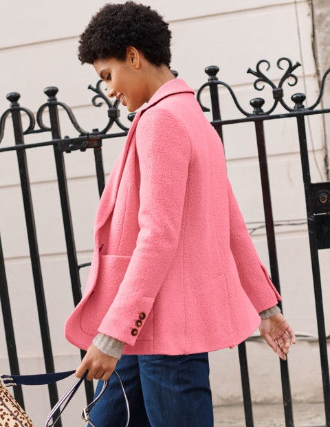 textured wool blazer