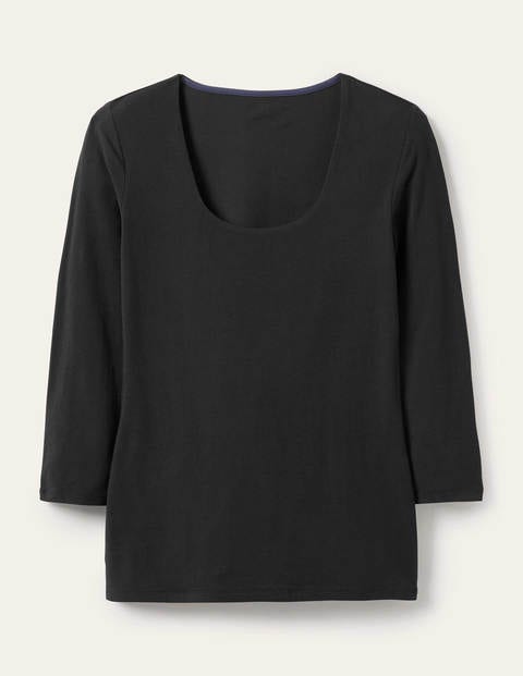 Double Layer Front Top - Black Double Layer Front Top - Black