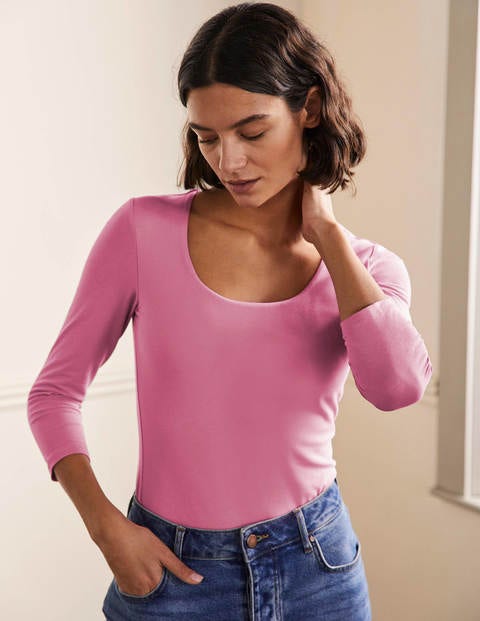Double Layer Front Top - Posy Pink