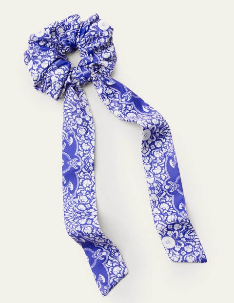 Scarf Scrunchie - Bluebell, Passion Bloom