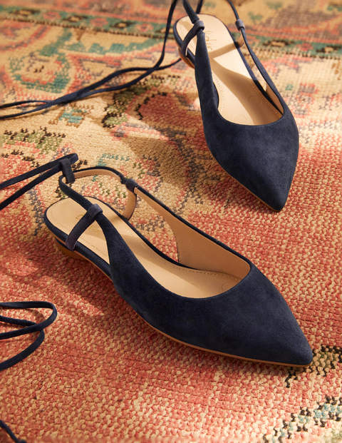 Ankle Tie Pointed Flats