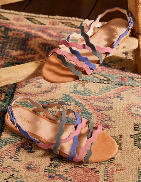 Multi Strap Flat Sandals
