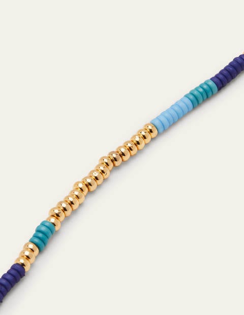 Beaded Necklace - Blue Multi