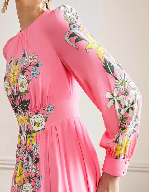 Arabella Maxi Dress - Sachet Pink, Botanical Terrace