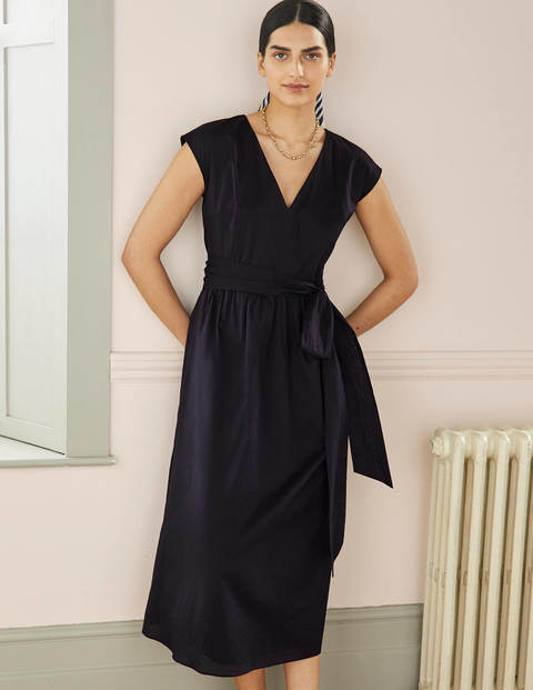 Tie Waist Midi Dress - Pea | Boden US