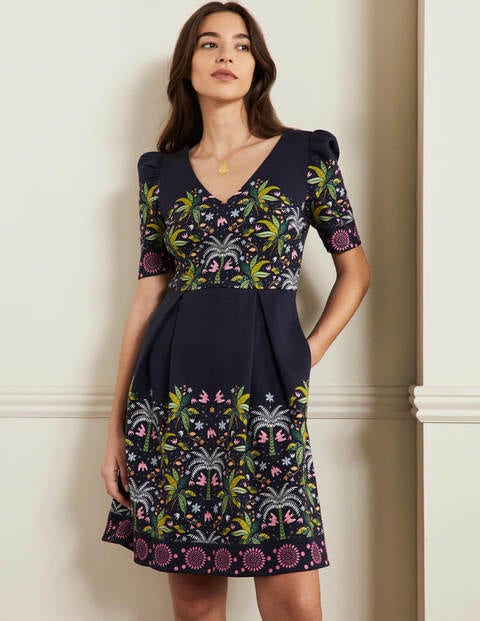 Magnifique Noir Boden laine col V Robe Uk 8 ou 12 ou 14 NEUF Magnifique Noir Boden laine col V Robe Uk 8 ou 12 ou 14 NEUF
