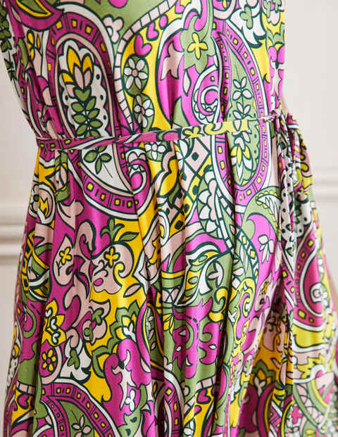V-Neck Jersey Maxi Dress - Multi, Paisley Horizon
