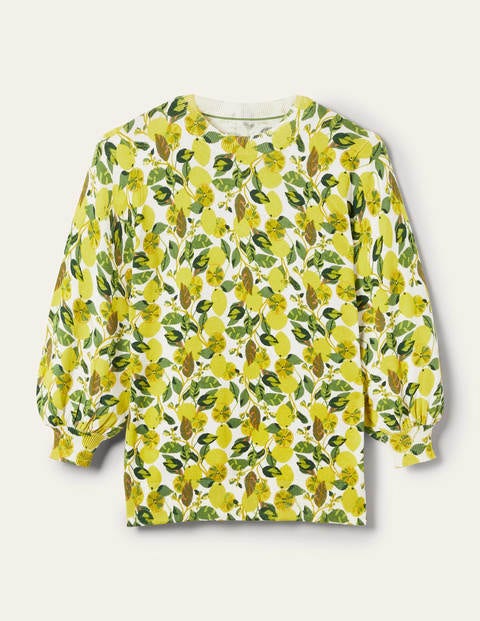 lemon print jumper