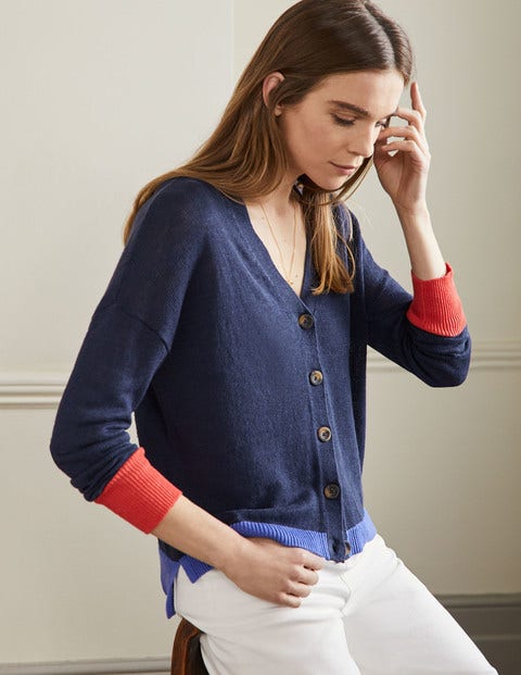 dark navy blue cardigan
