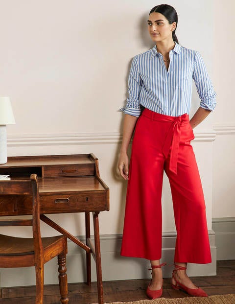 Jersey Pull-On Culottes - Black | Boden UK