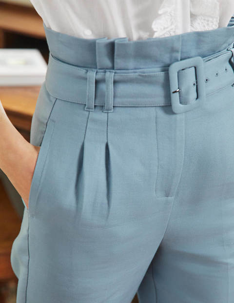 Carrie Paperbag Pants - Mountain Spring Blue