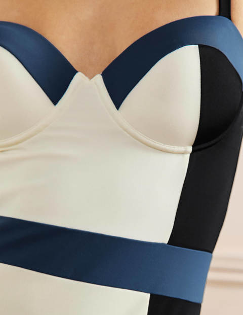 Portofino Cup-size Swimsuit - Ivory Colourblock
