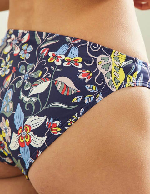 Classic Bikini Bottoms - French Navy, Tropic Florals