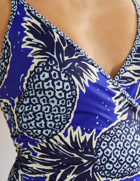 Wrap Detail Swimsuit - Atlantic, Pineapple Cluster