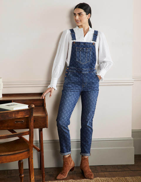 Boden Mid Vintage, Loose Sprig Girlfriend Dungarees Women