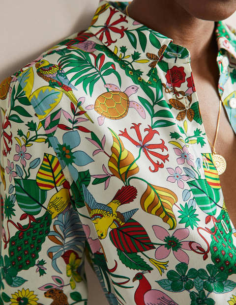 Silk Shirt - Multi, Exotic Paradise