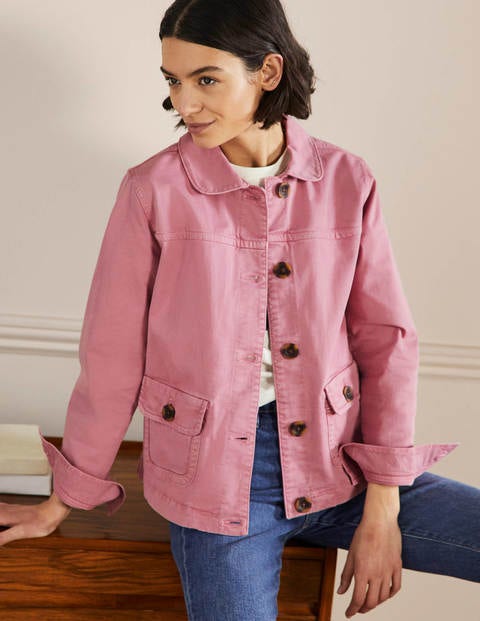 Patch Pocket Chore Jacket - Cherry Smoothie