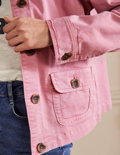 Patch Pocket Chore Jacket - Cherry Smoothie