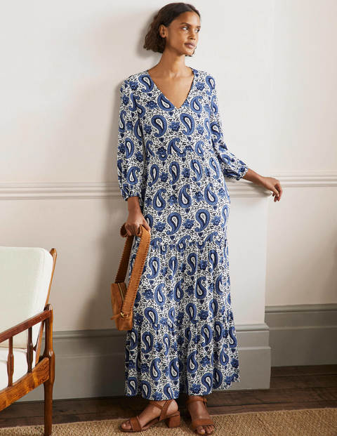 Blouson Sleeve Maxi Dress - Hyacinth ...