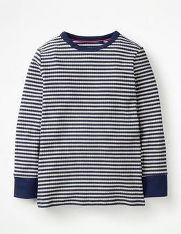 Stripy Ribbed T-shirt