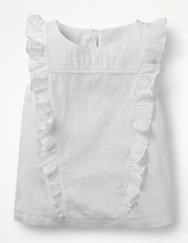 Lace Detail Woven Top
