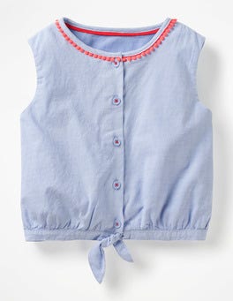 Tie-front Top