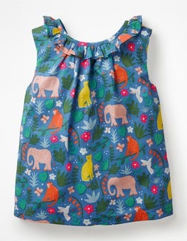 Woven V-back Top