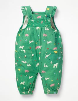 Smocked Jersey Dungarees