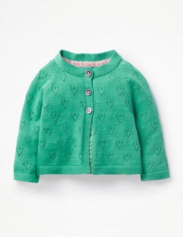 Lightweight Pointelle Cardigan