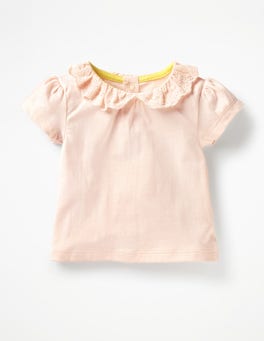 Broderie Collar T-shirt