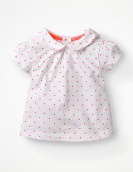 Broderie Collar T-shirt