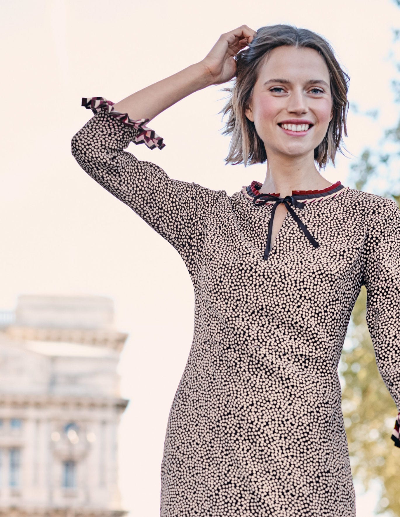 boden lara pleat dress