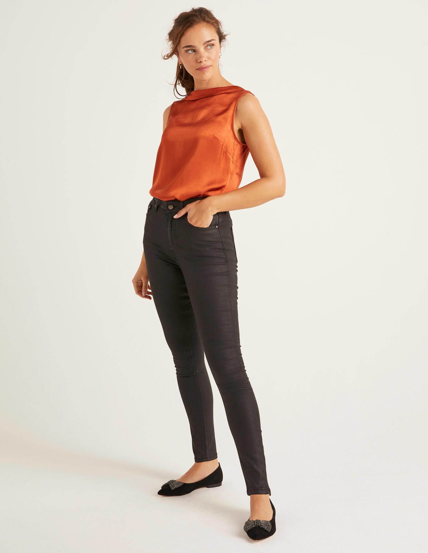 How to style leather leggings when you’re over 40