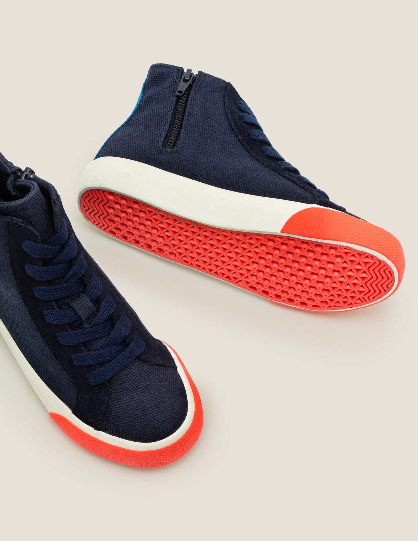 Contrast Canvas High Tops - Navy Blue 