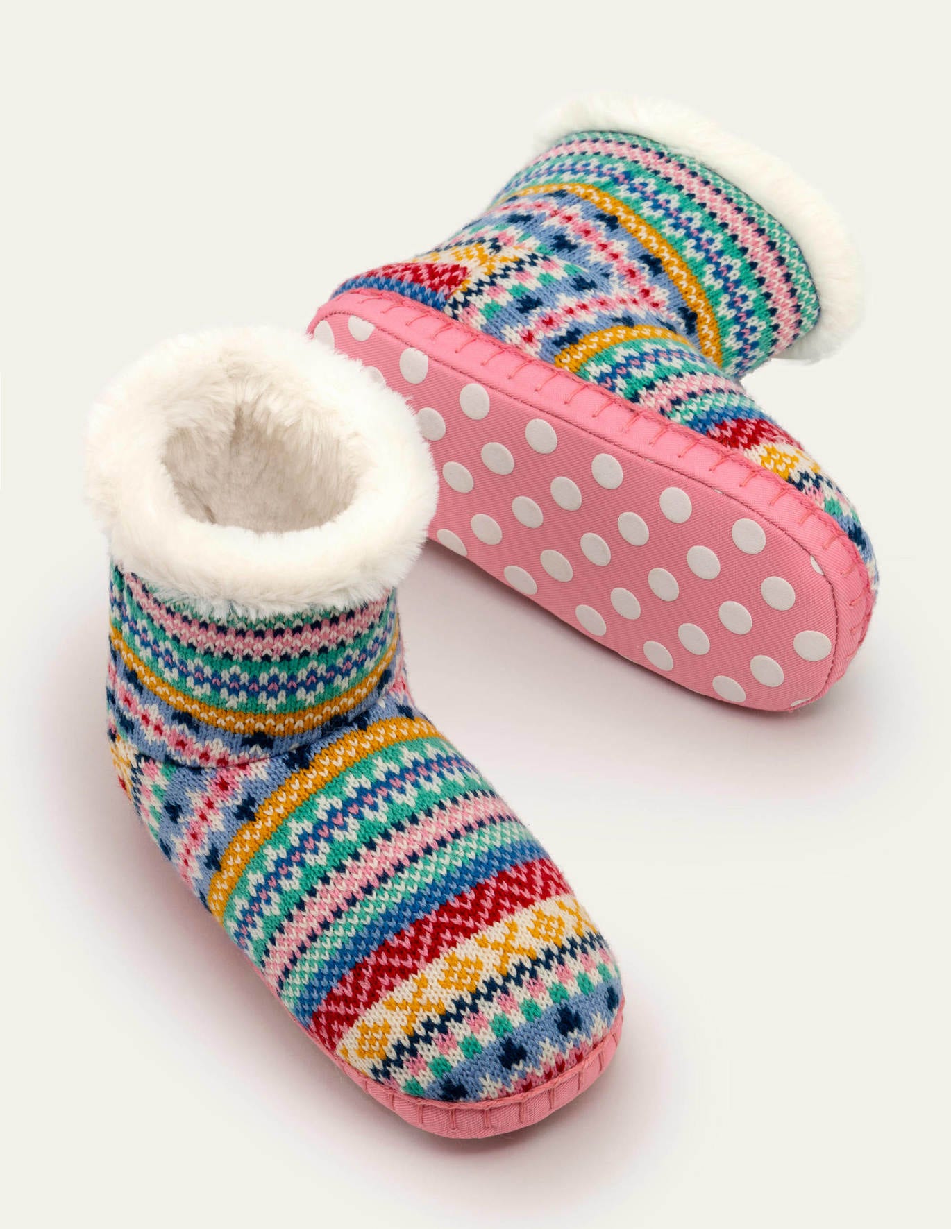 knitted slipper boots ladies