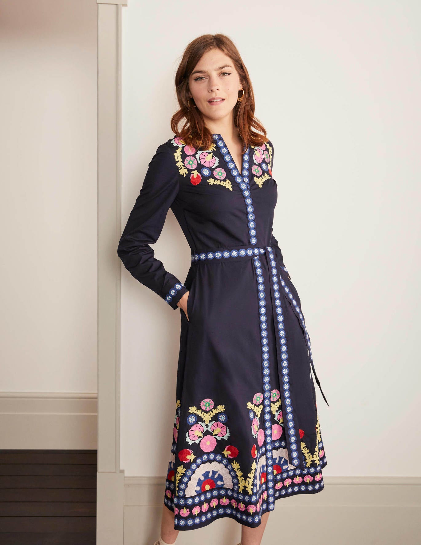 boden riley embroidered coat