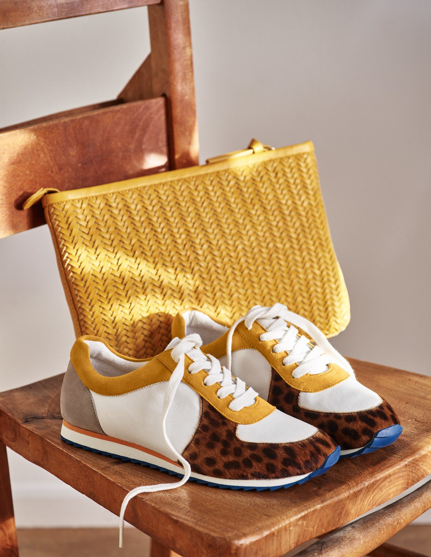 boden leopard print trainers
