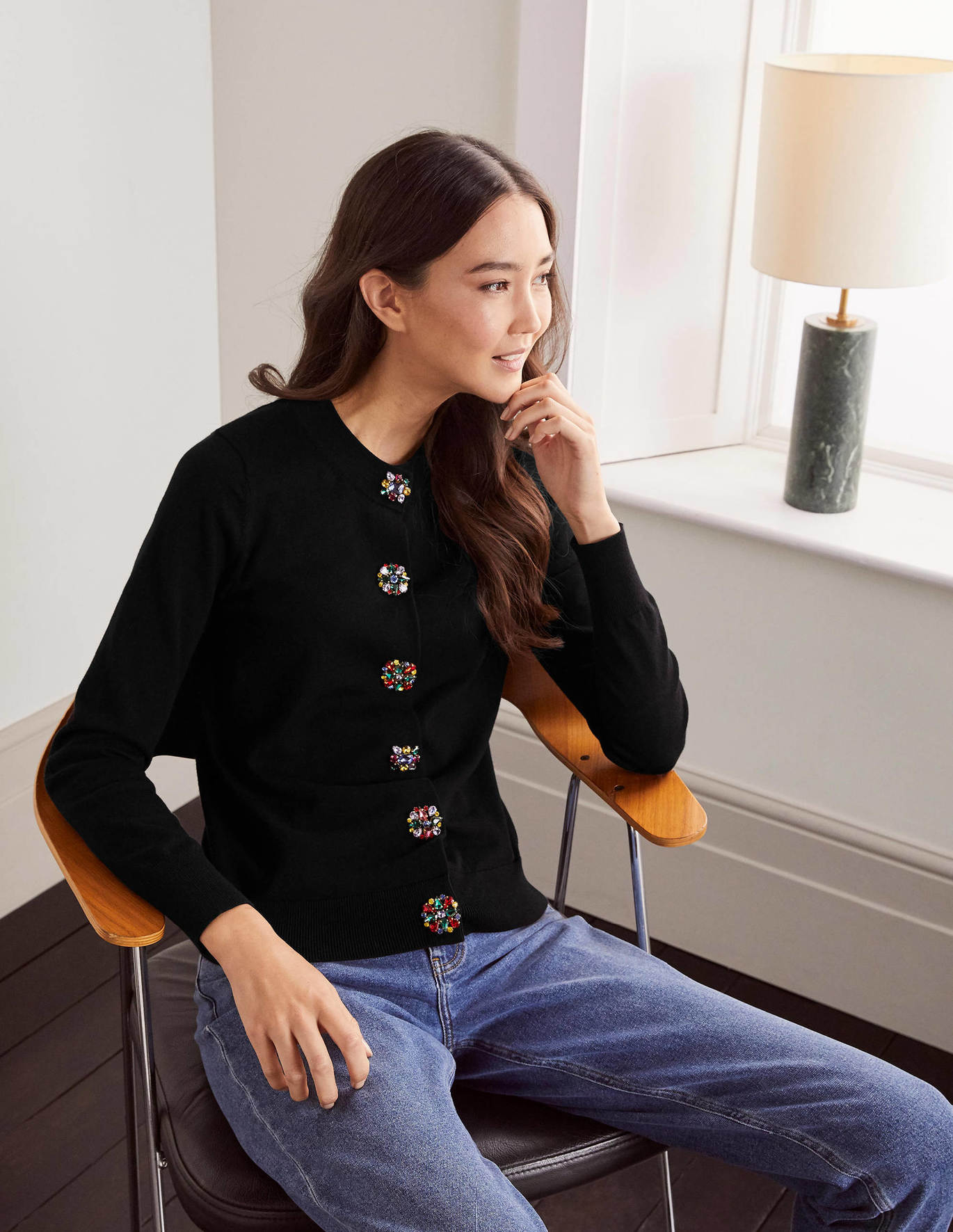 boden allendale button cardigan