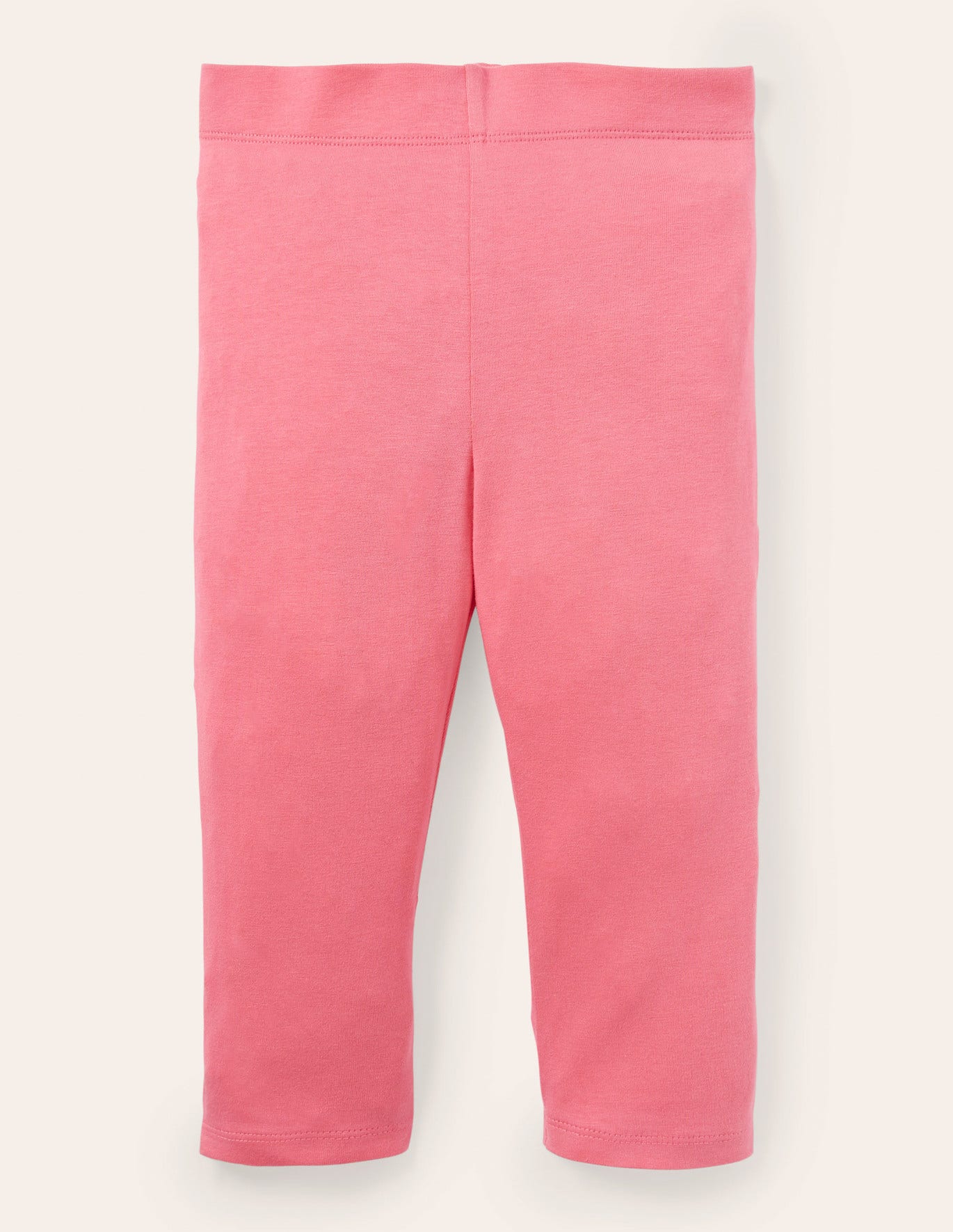 Boden Plain Cropped Leggings - Bright Camelia Pink