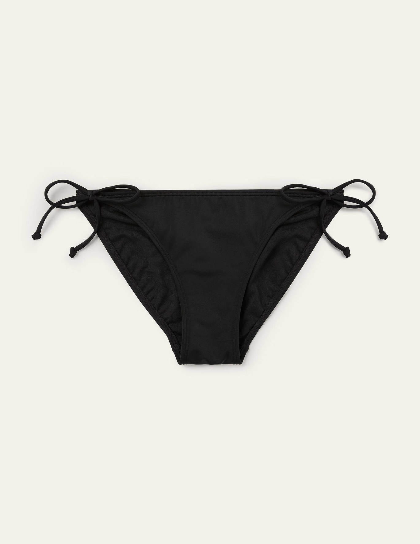 Boden Bikinihöschen mit Bändern Schwarz