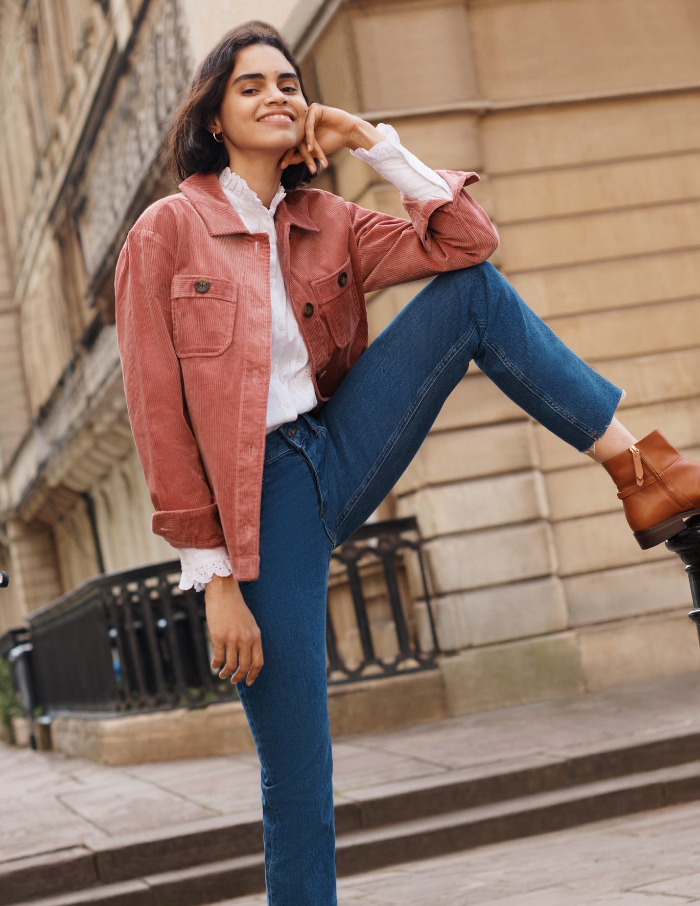 Boden Cord-Hemdjacke