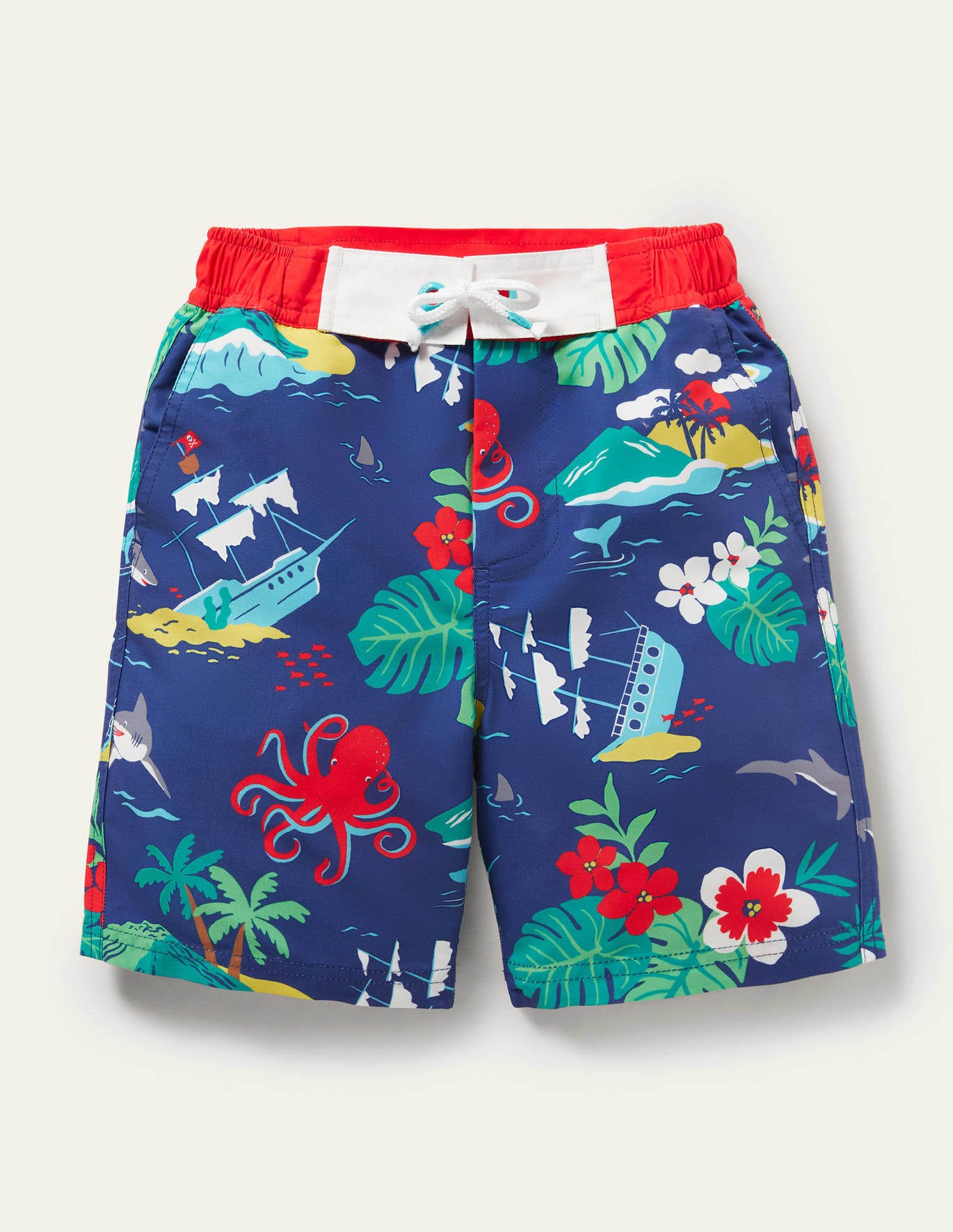Boden Board Shorts - Starboard Swim Surf Floral