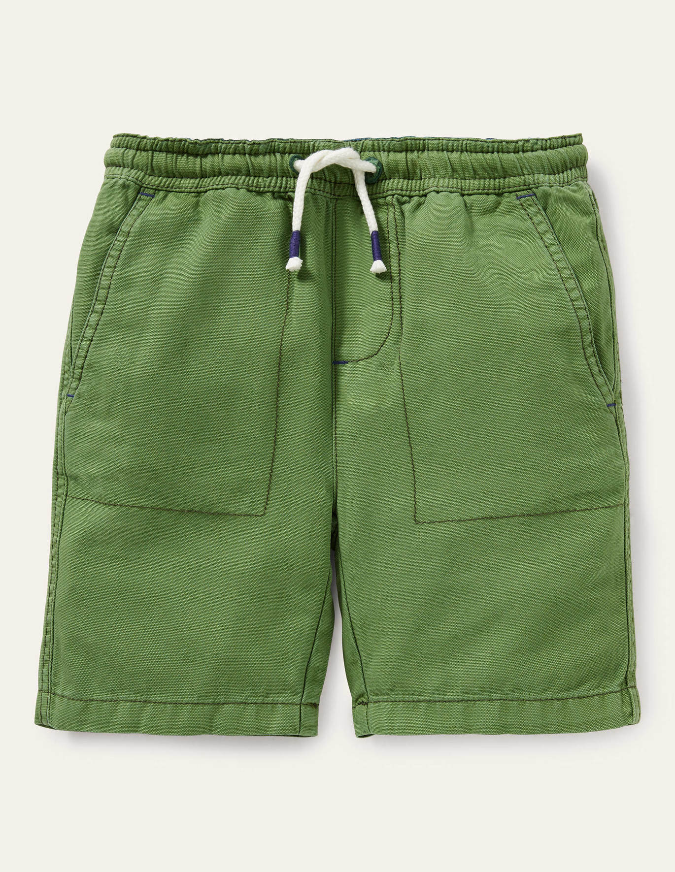 Boden Pull-on Drawstring Shorts - Safari Green